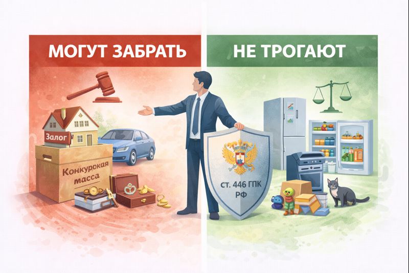 Что может забрать суд при банкротстве физических лиц: мифы и реальность